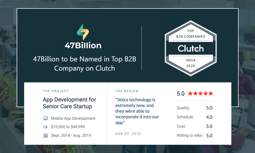 47Billion to be Named in Top B2B Company on Clutch